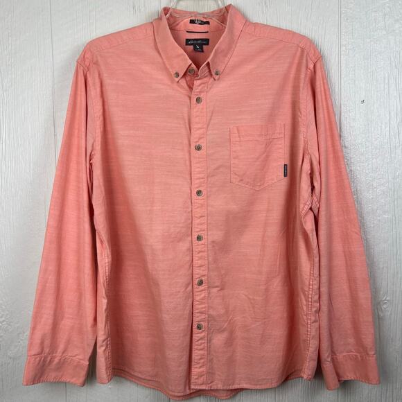 2 Eddie Bauer Shirts men’s 2XL & 2XLT, long sleeve button down Classic fit. NICE - Picture 2 of 11
